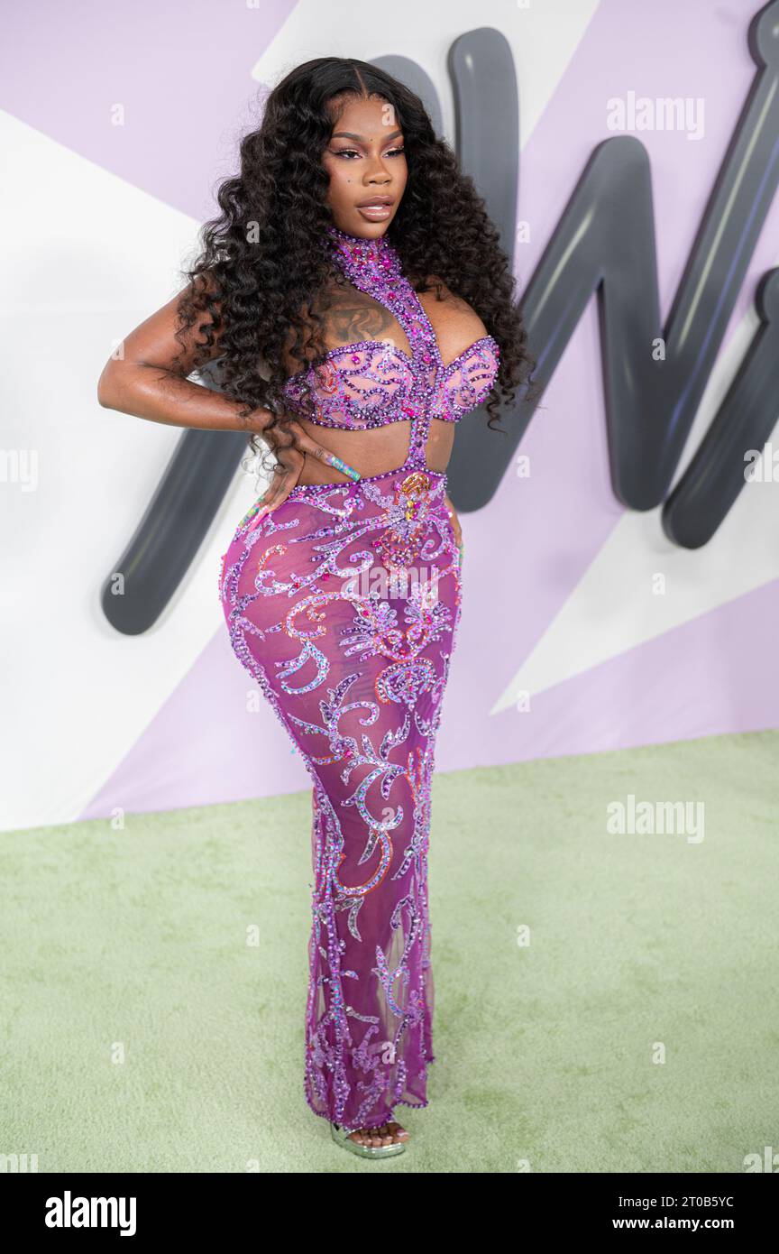 Atlanta, United States. 03rd Oct, 2023. Sukihana arrives at the BET Hip