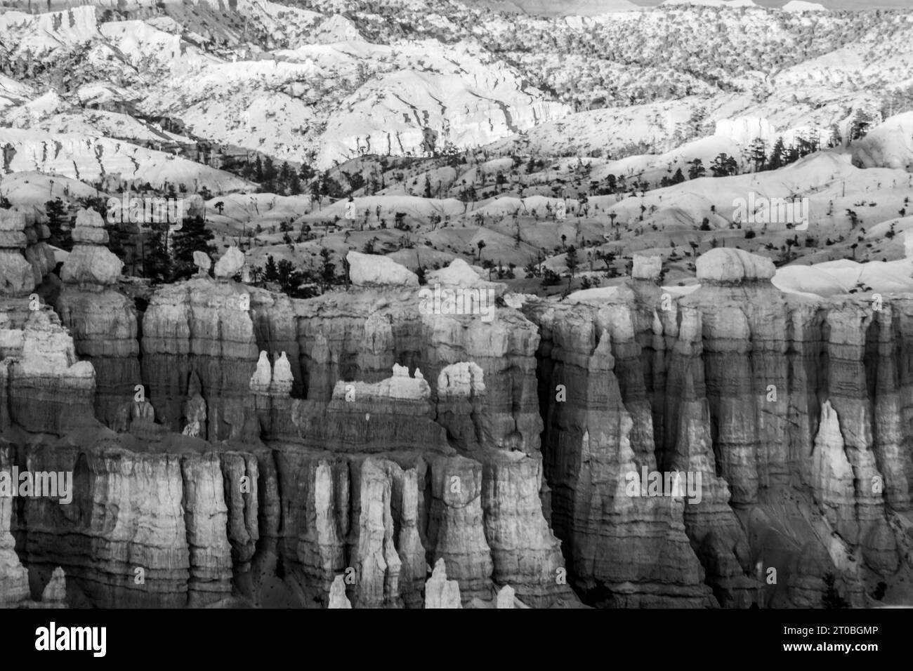 View of rock formation in Bryce Canyon national park, from sunset point. Stock Photo