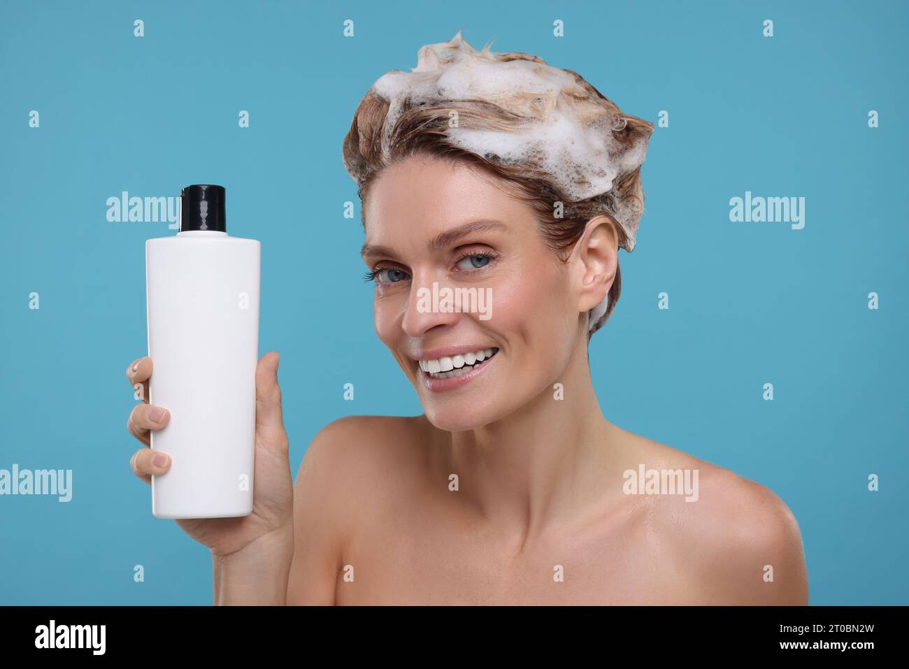 Woman Shower Washing Hair Shampoo Stock Photo by ©jayzynism 202171214