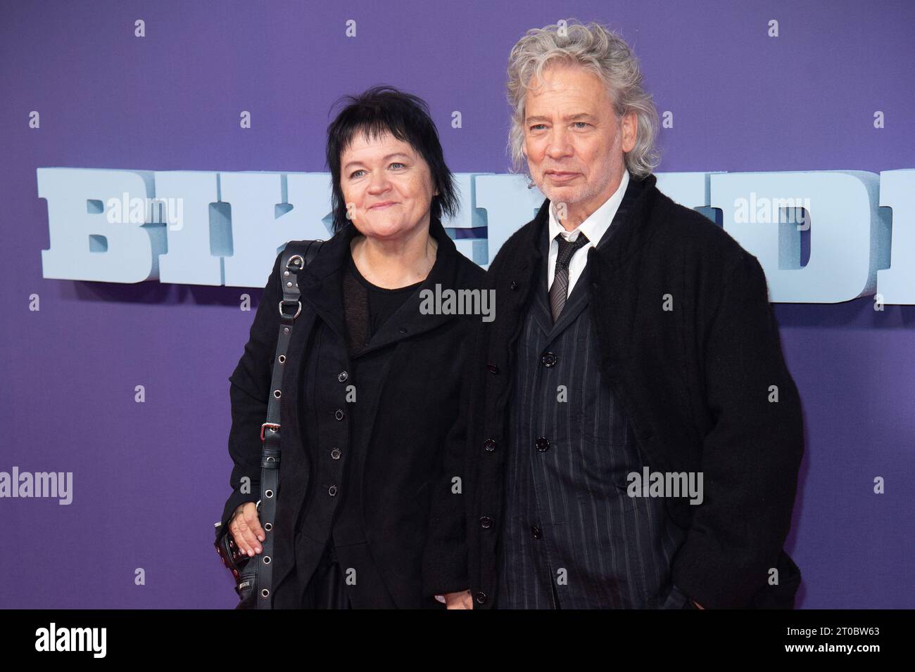 London, UK. 05 Oct, 2023. Pictured: Dexter Fletcher and wife Dalia