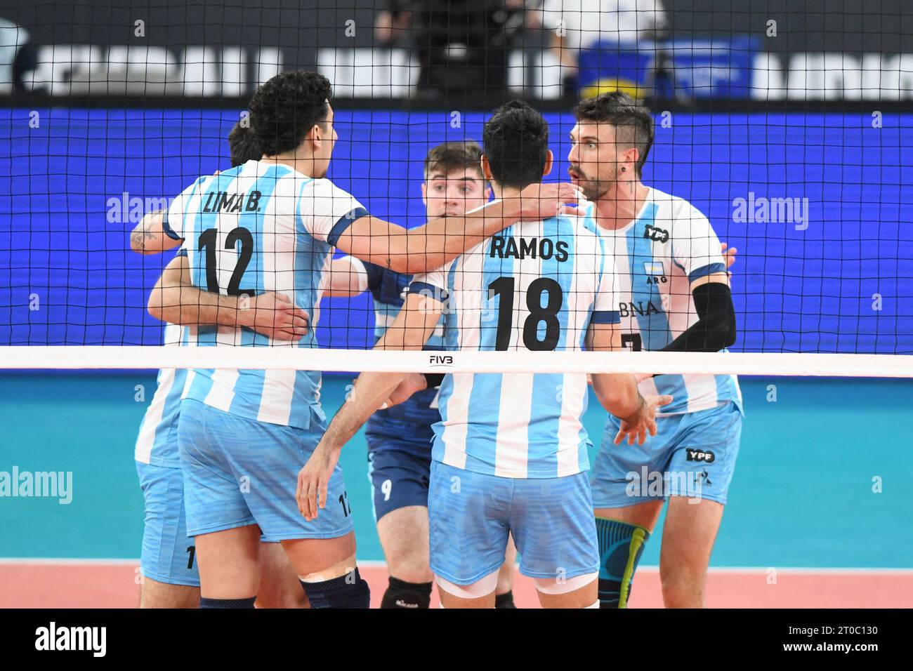 Santiago Danani, Martin Ramos, Facundo Conte, Bruno Lima (Argentina). Volleyball World Championship 2022. Stock Photo