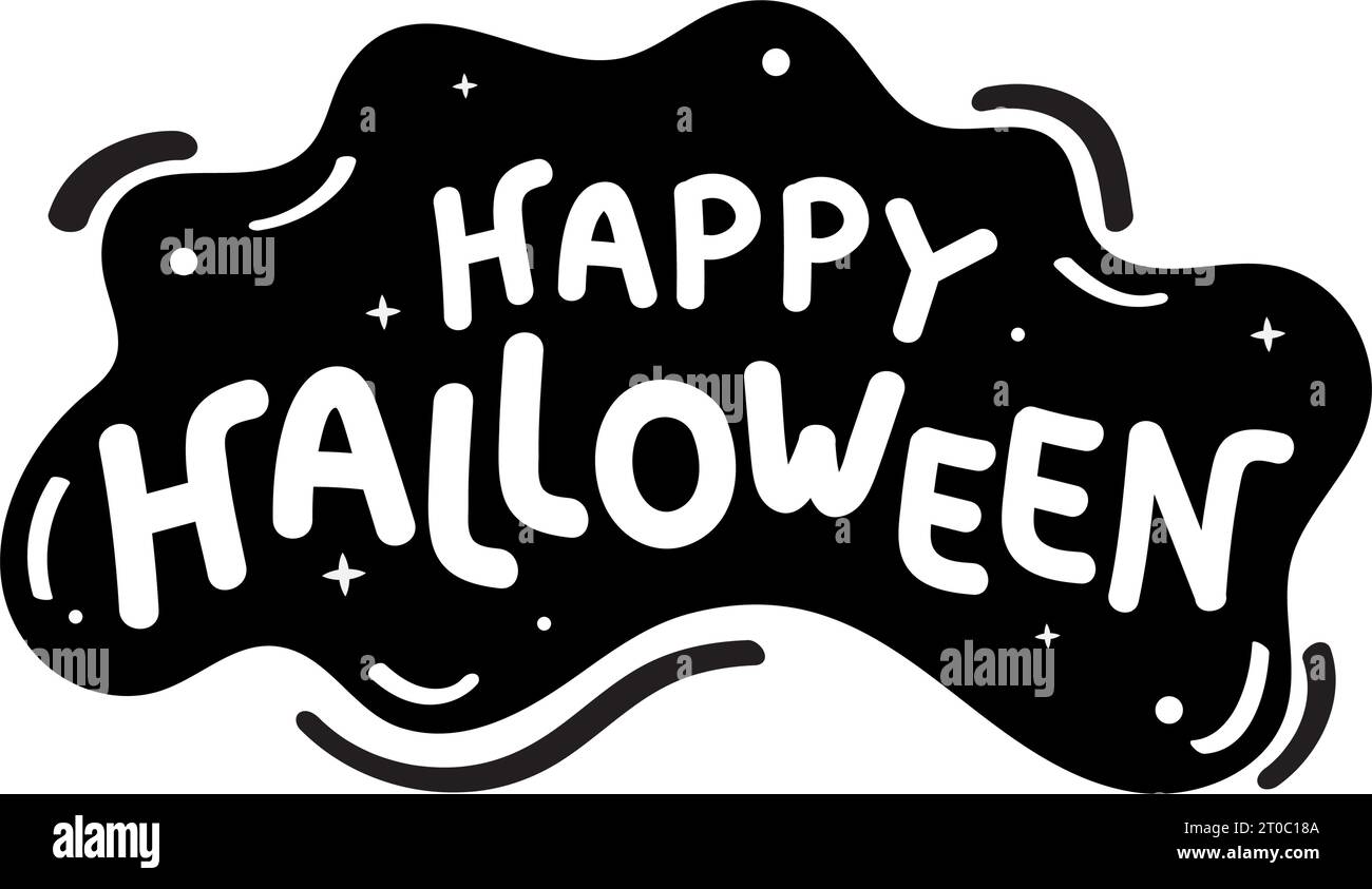halloween lettering hand drawing Stock Vector Image & Art - Alamy