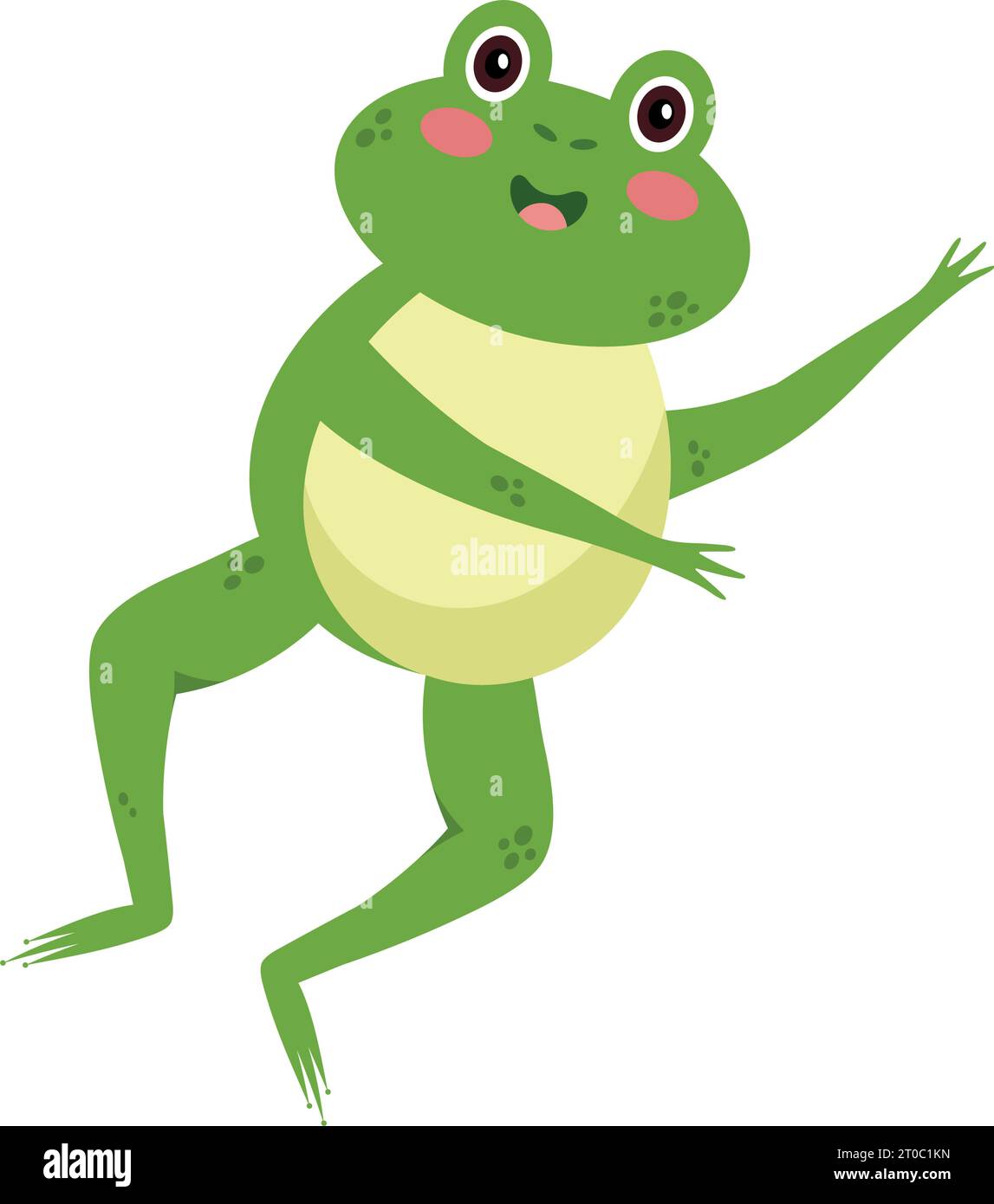 frog happy illustration Stock Vector Image & Art - Alamy
