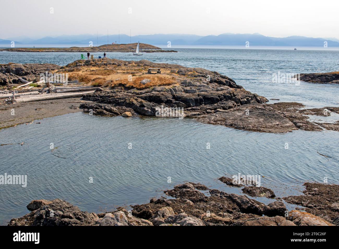 Kitty Islet in Victoria, Vancouver Island Stock Photo