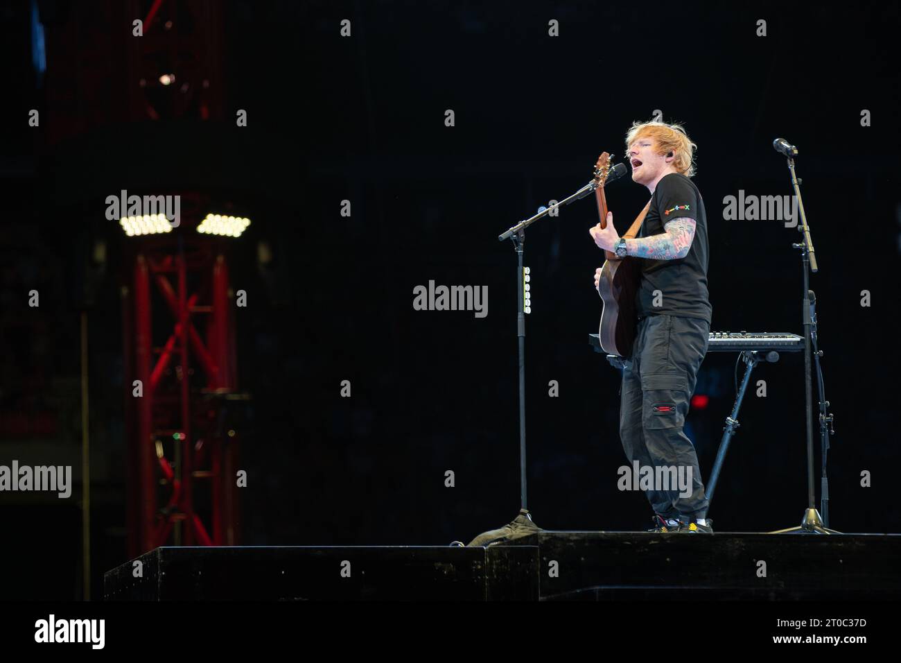 Ed Sheeran performing at BC Place Stadium in Vancouver, BC, Canada on ...