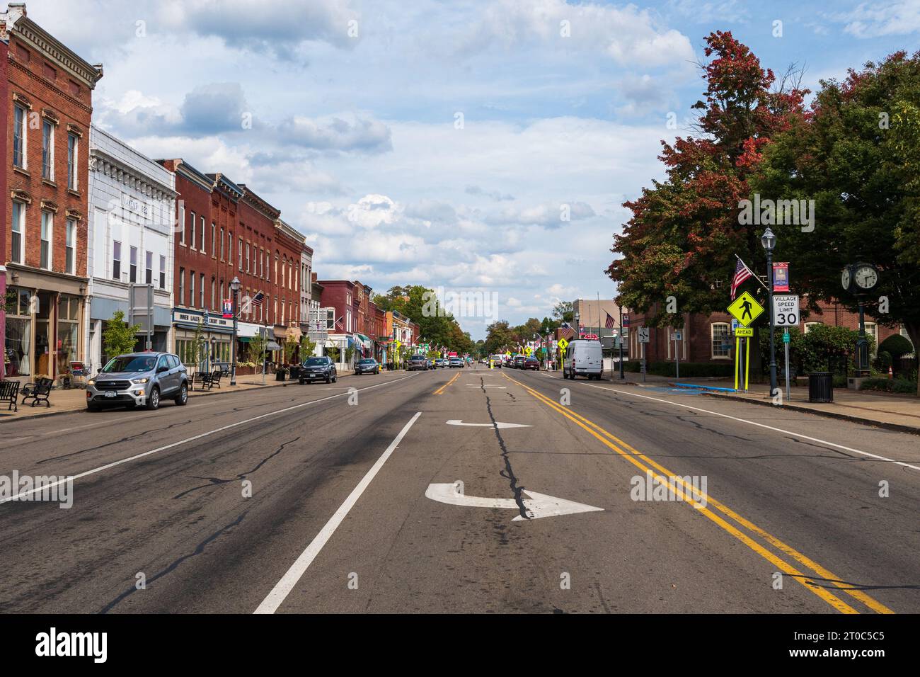 East Main Street in Westfield, New York, USA Stock Photo Alamy