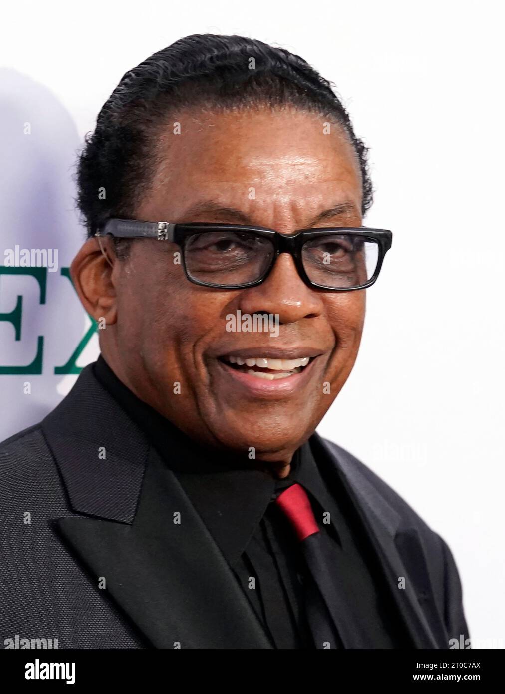 Herbie Hancock poses at the 2023 Los Angeles Philharmonic Gala,Thursday, Oct. 5, 2023, at Walt