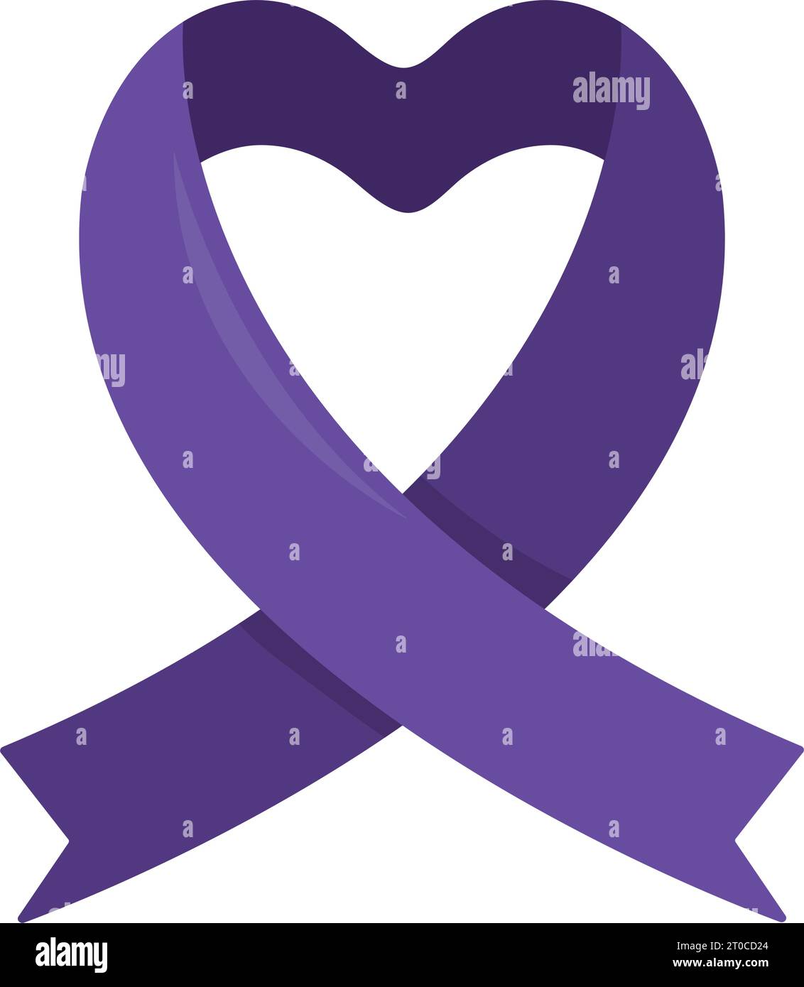 purple ribbon campaign heart Stock Vector Image & Art - Alamy