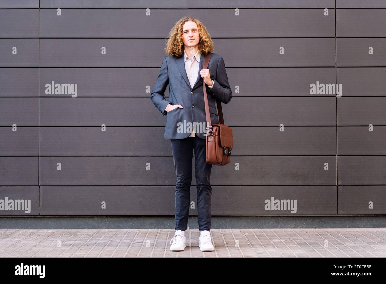 confident young entrepreneur looking at camera Stock Photo