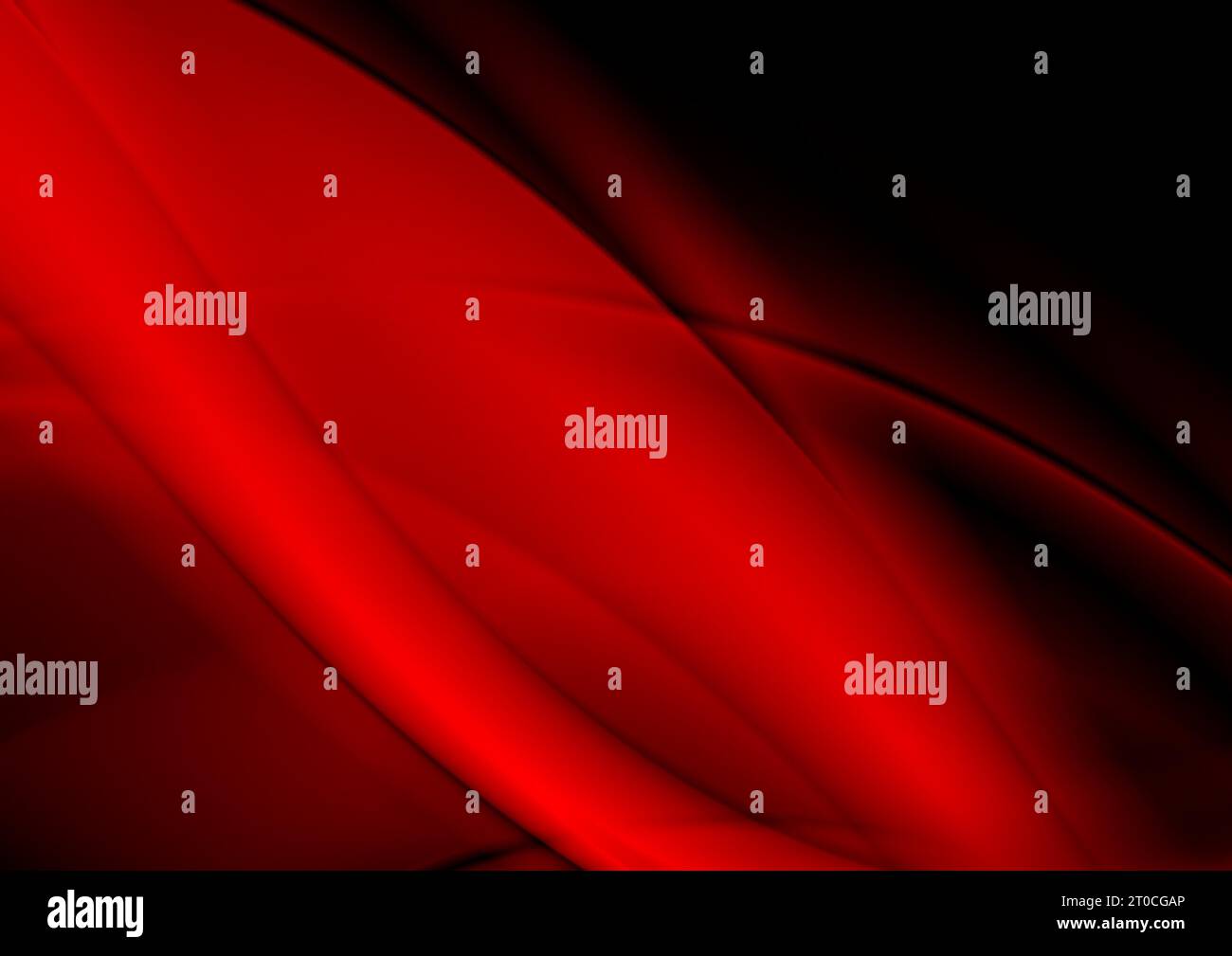 Dark red smooth blurred waves abstract elegant background. Vector design Stock Vector