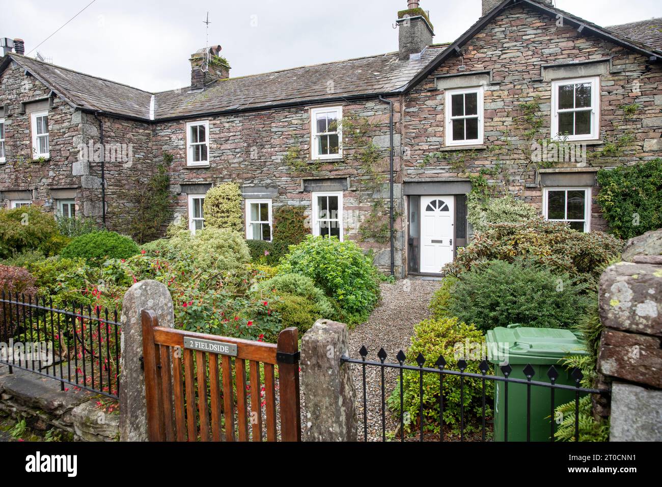 Grasmere village Lake District national park with traditional stone