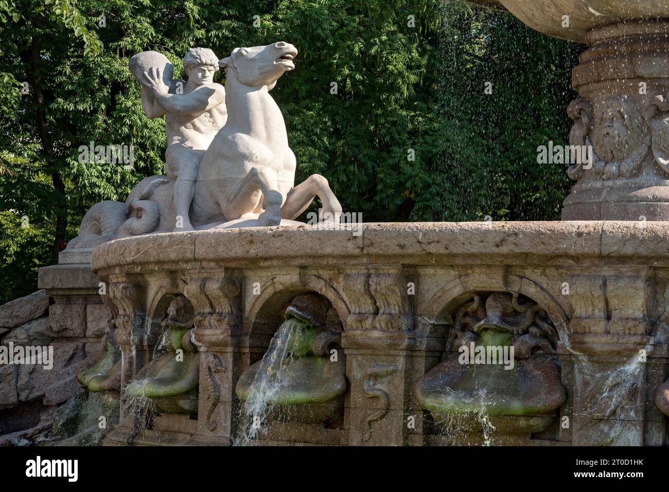 Wittelsbacherbrunnen, monumental Wittelsbacher fountain by Adolf von
