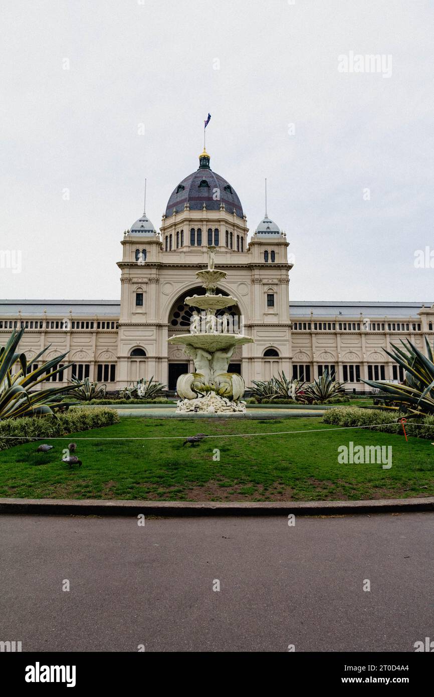 the Royal Exhibition Building in Melbourne Stock Photo