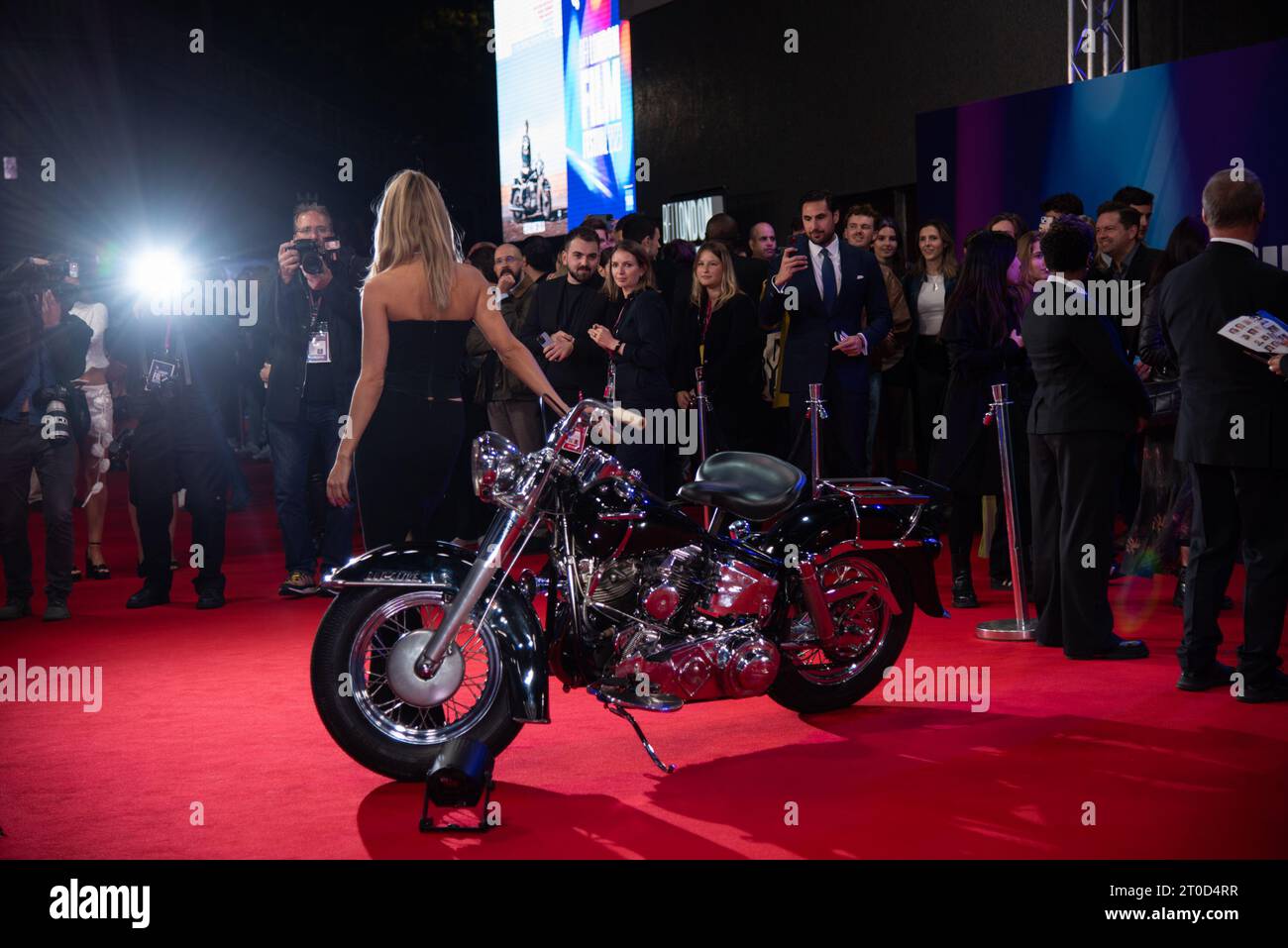 London, UK. 05th Oct, 2023. Kimberley Garner attends "The Bikeriders