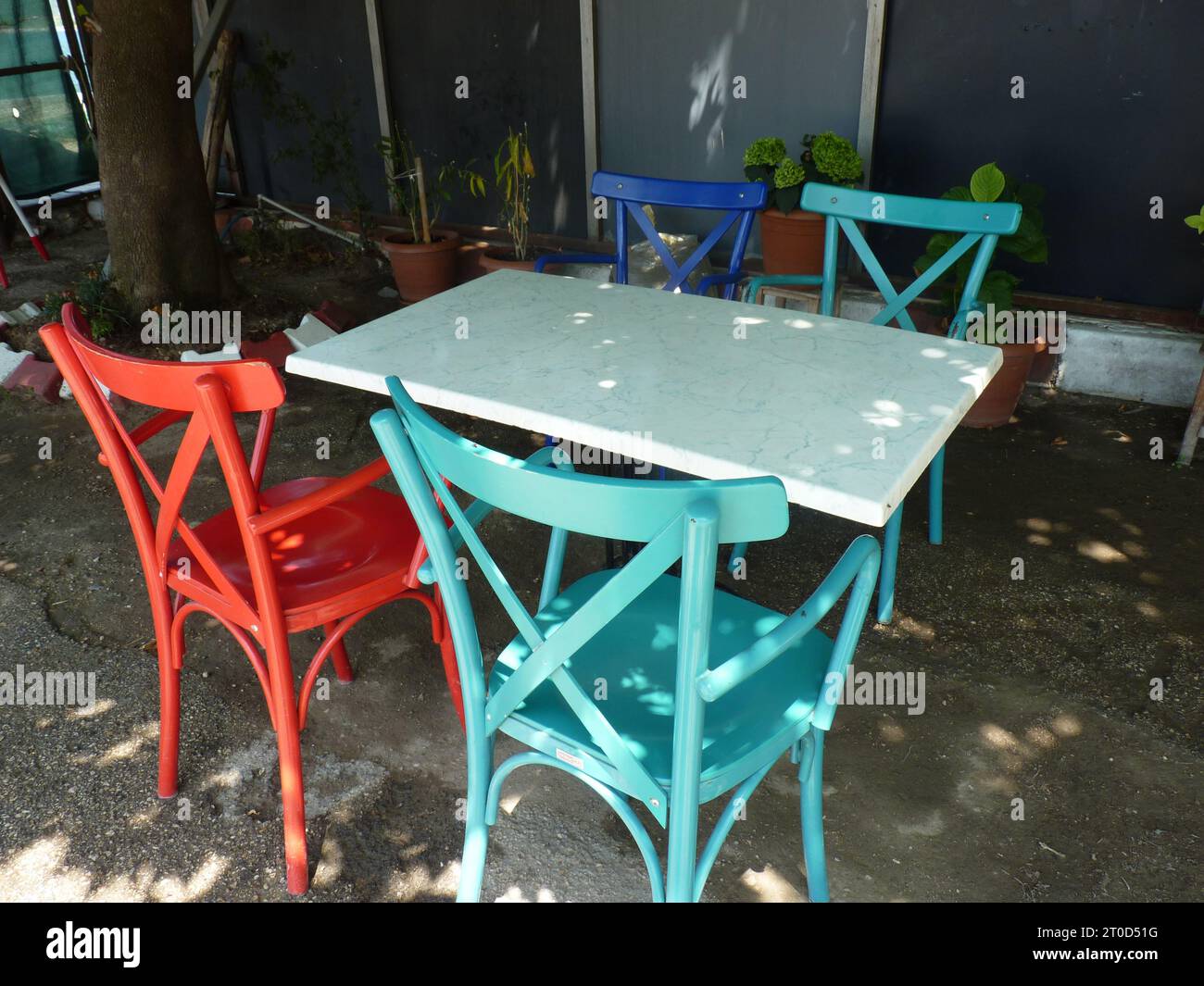 Monoblock table and chair hot sale