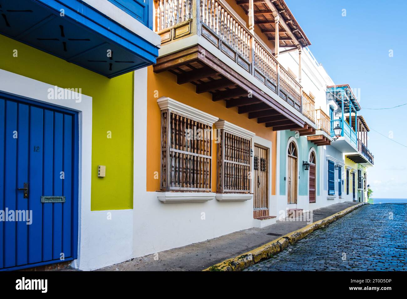 Colorful buildings in historic center of San Juan, Puerto Rico Stock ...