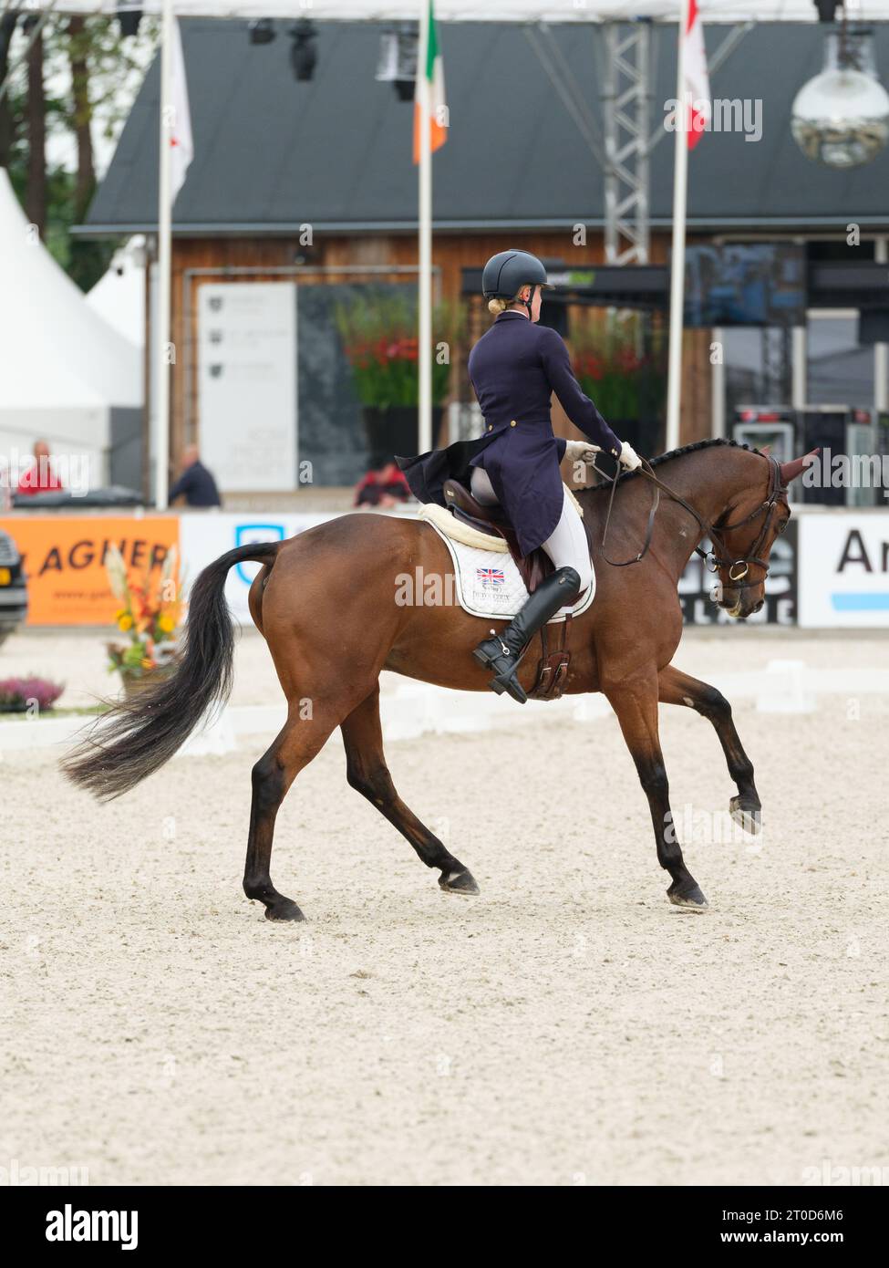 Caroline HARRIS of Great Britain with D. Day during dressage at the
