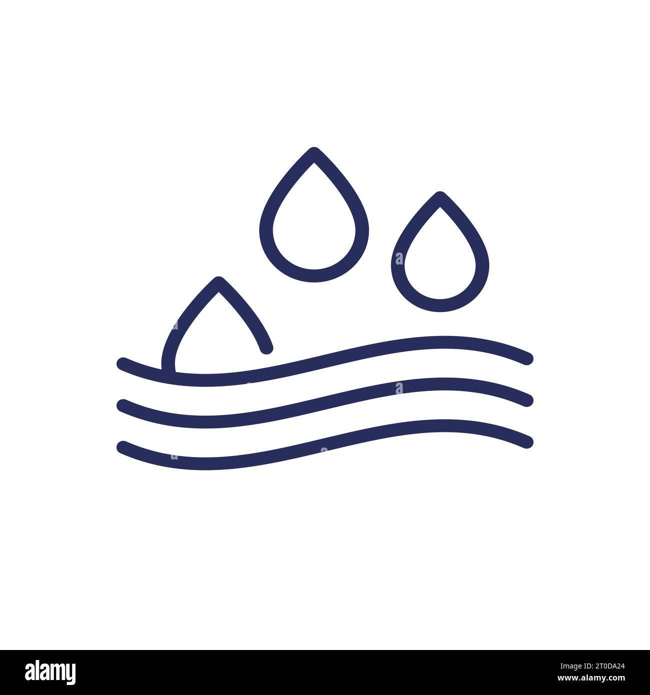 Absorption line icon, absorb water vector Stock Vector Image & Art Alamy