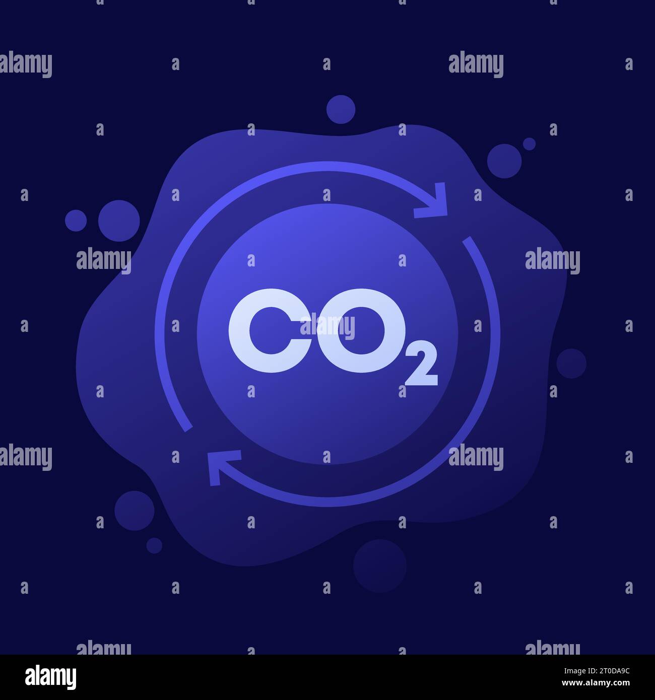 carbon offset, capturing co2 gas icon, vector Stock Vector Image & Art