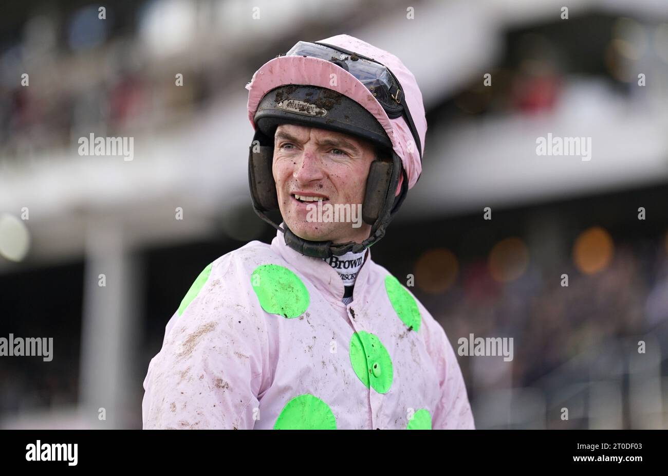 File photo dated 17-03-2023 of Jockey Patrick Mullins, who will be bidding to make it third time lucky in the Velka Pardubicka when he gets the leg up aboard defending champion Mr Spex at Pardubice on Sunday. Issue date: Friday October 6, 2023. Stock Photo