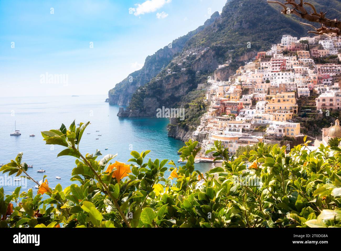 Positano town on Amalfi coast in southern Italy Stock Photo - Alamy