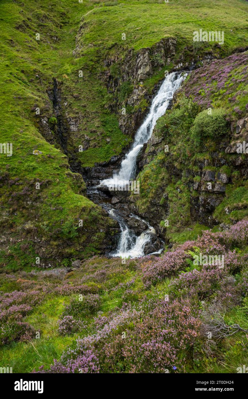 Upper section of the Grey mares Tail waterfall, Moffat Hills, Dumfries & Galloway, Scotland Stock Photo