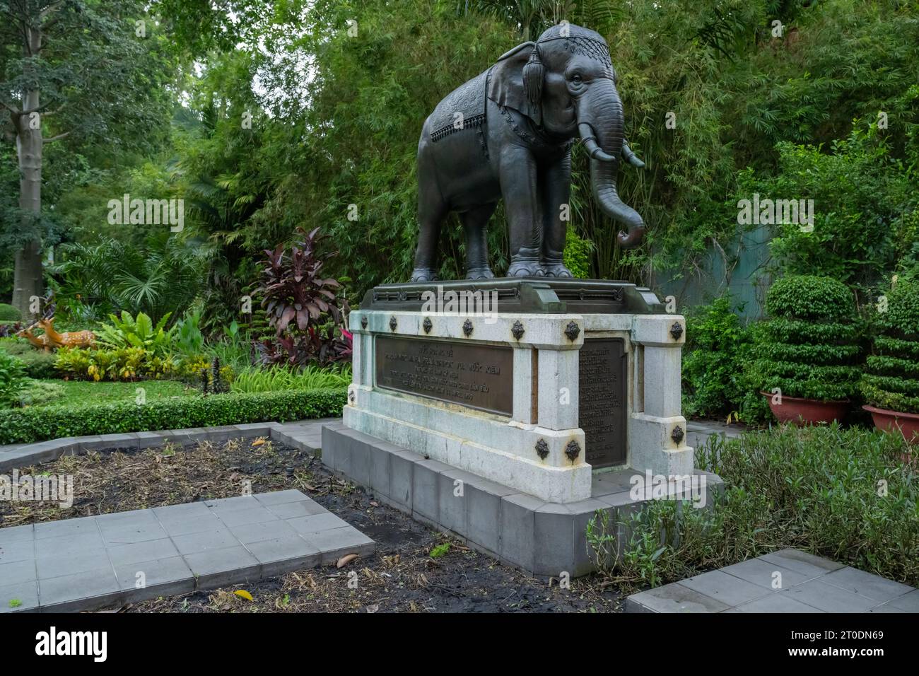 The Elephant Statue at the Saigon Zoo and Botanical Garden, Ho Chi Minh