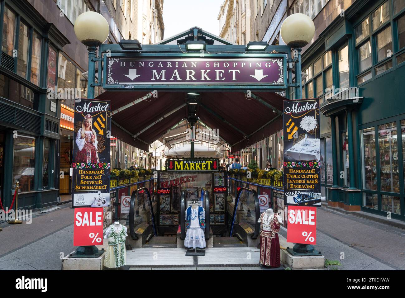 Hungarian Shopping Market, Váci Street, the famous pedestrian street