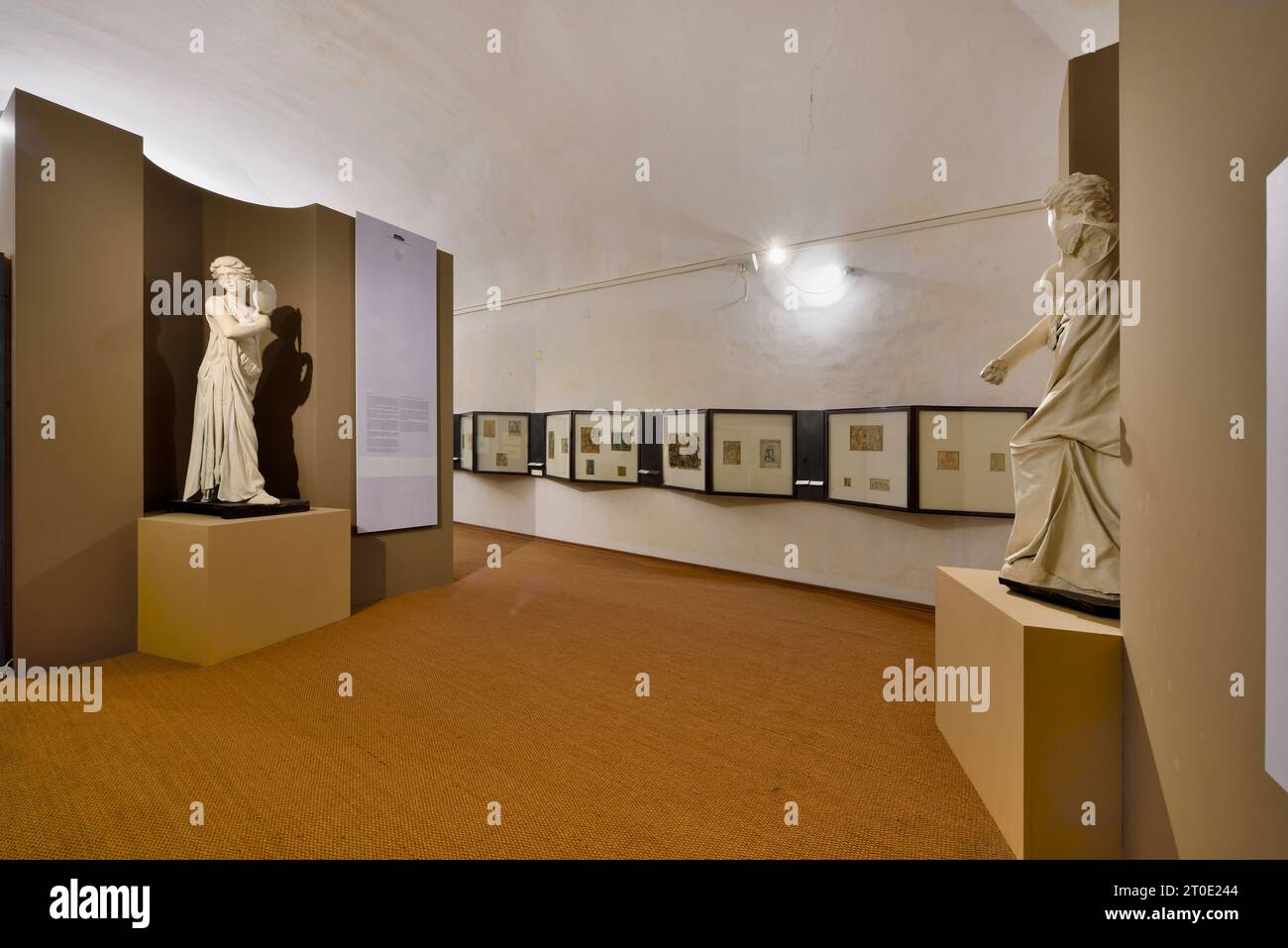 Urbania (Marche - PU), Palazzo Ducale, Hall of the Rediscovered Virtues Stock Photo