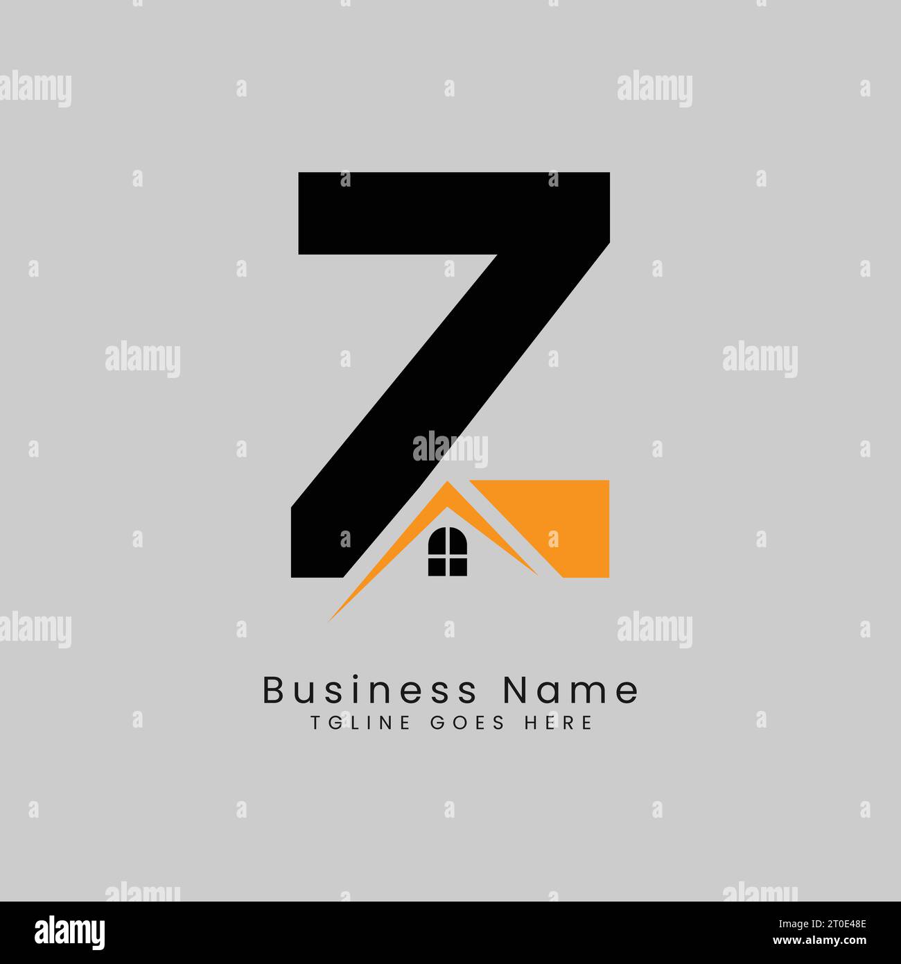 Z Letter Real Estate Logo, Vector illustration Template Concept Design
