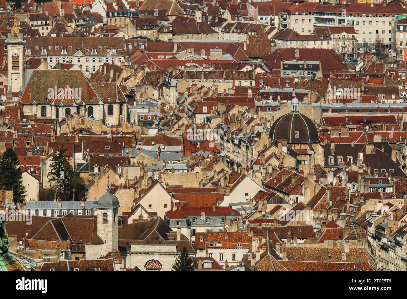 Old City of Besançon in French Jura Stock Photo