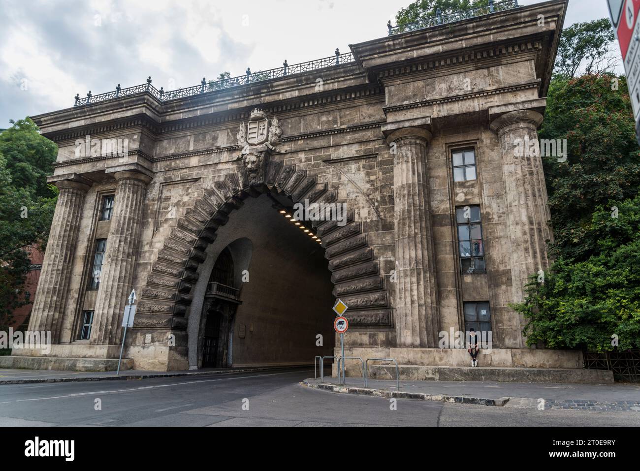 Buda Castle Tunnel, Budapest, Hungary Stock Photo