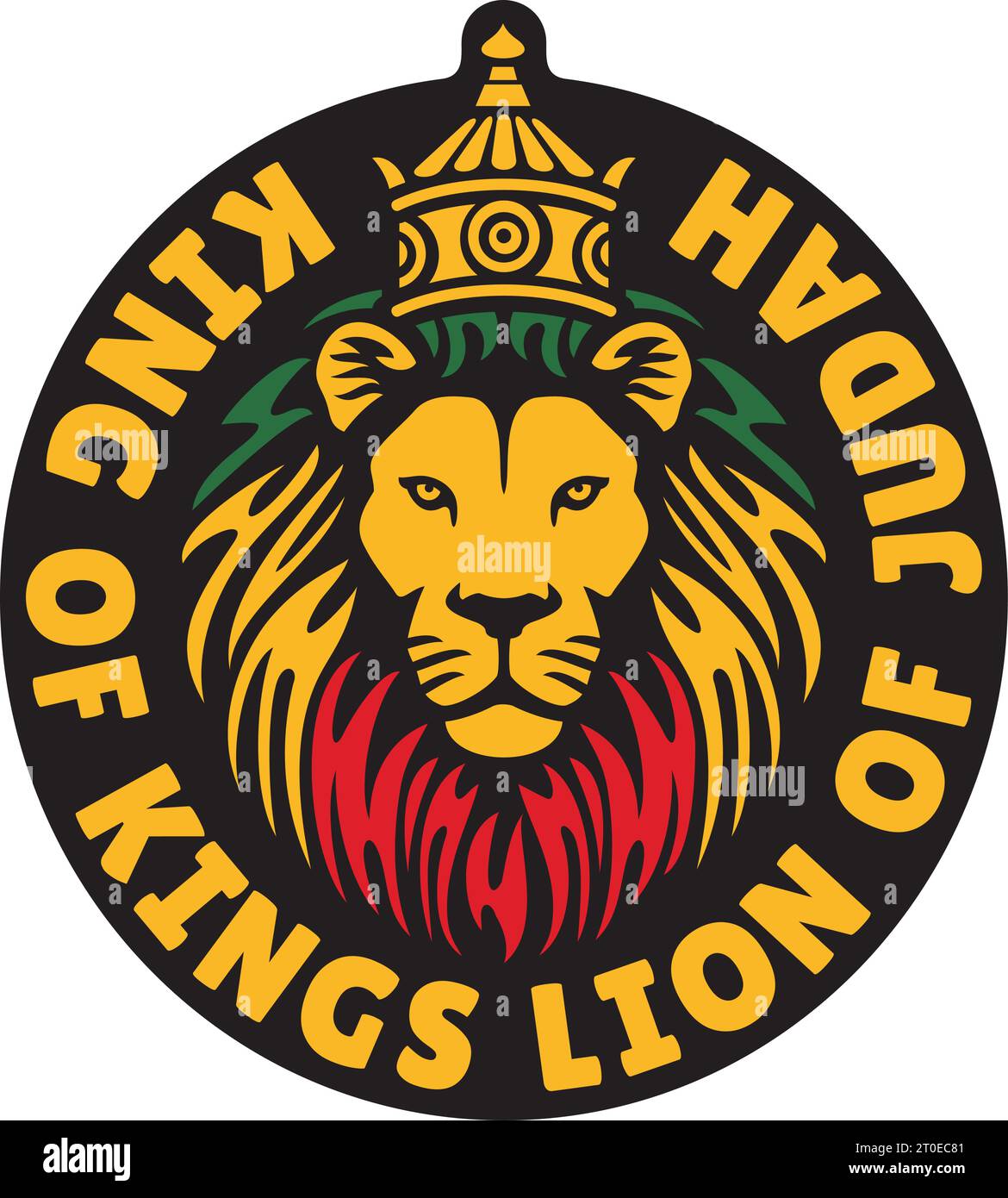 King of Kings. Lion of Judah.(Rastafarian Reggae Symbol). Vector ...