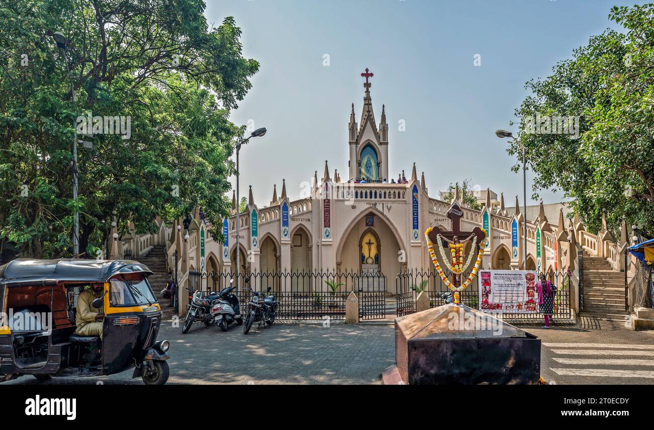 11 05 2016 Vintage heritage architecture Mount Mary Church Basilica of Our Lady of the Mount-Bandra Mumbai Maharashtra INDIA Asia.. Stock Photo