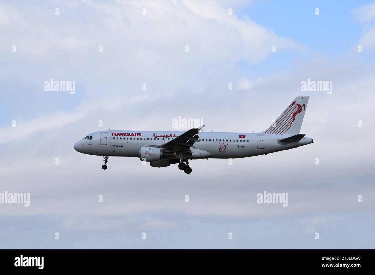 TS-IMF Tunisair Airbus A320-211 Stock Photo