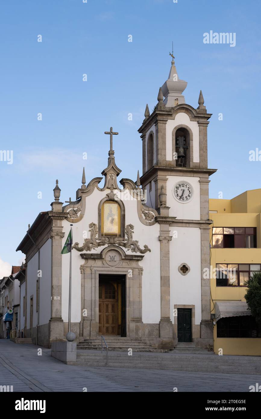 Vila Praia de Ancora parish church, Portugal Stock Photo