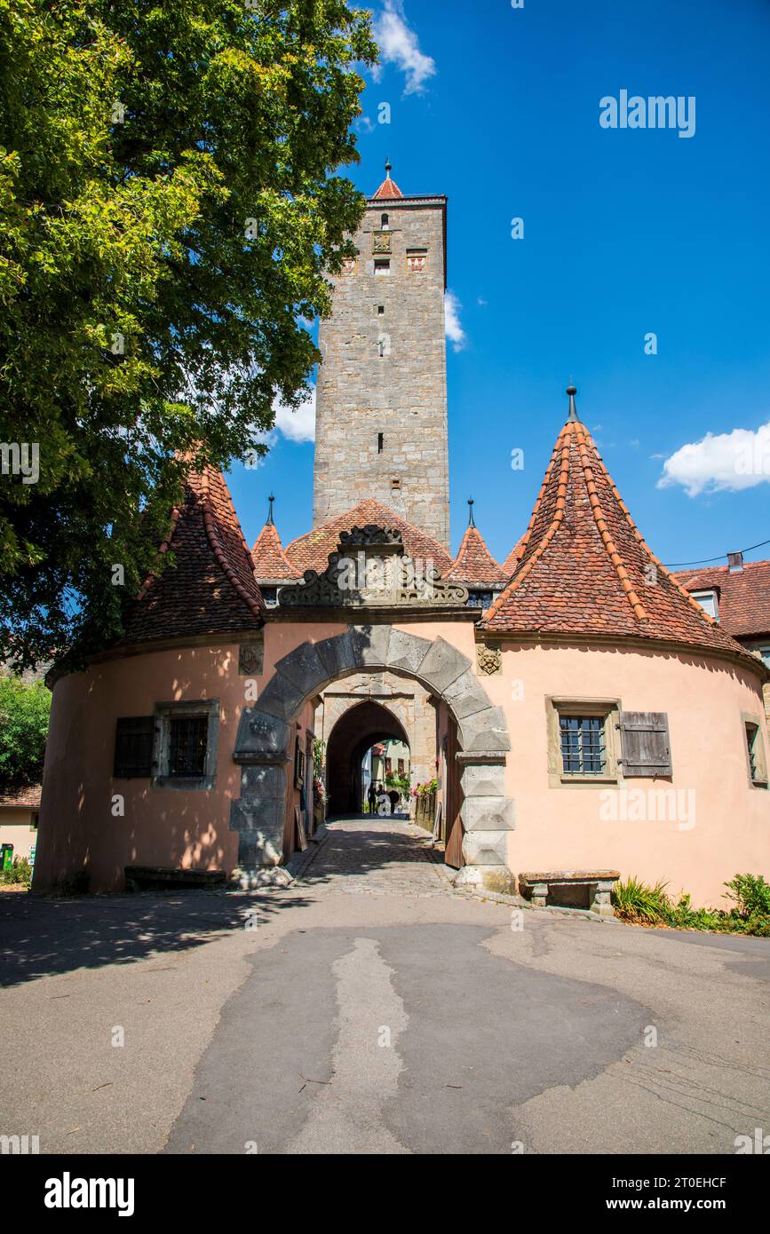 Castle gate at rothenburg ob der tauber hi-res stock photography and ...