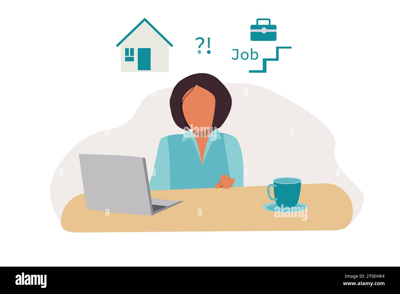 Work life balance cartoon woman Stock Vector Images - Alamy