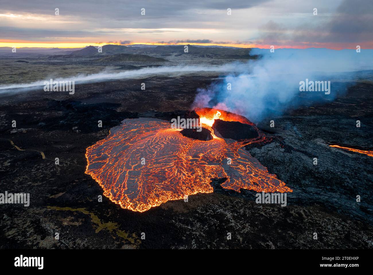 Iceland, Fagradalsfjall, volcanic eruption 2023 Stock Photo