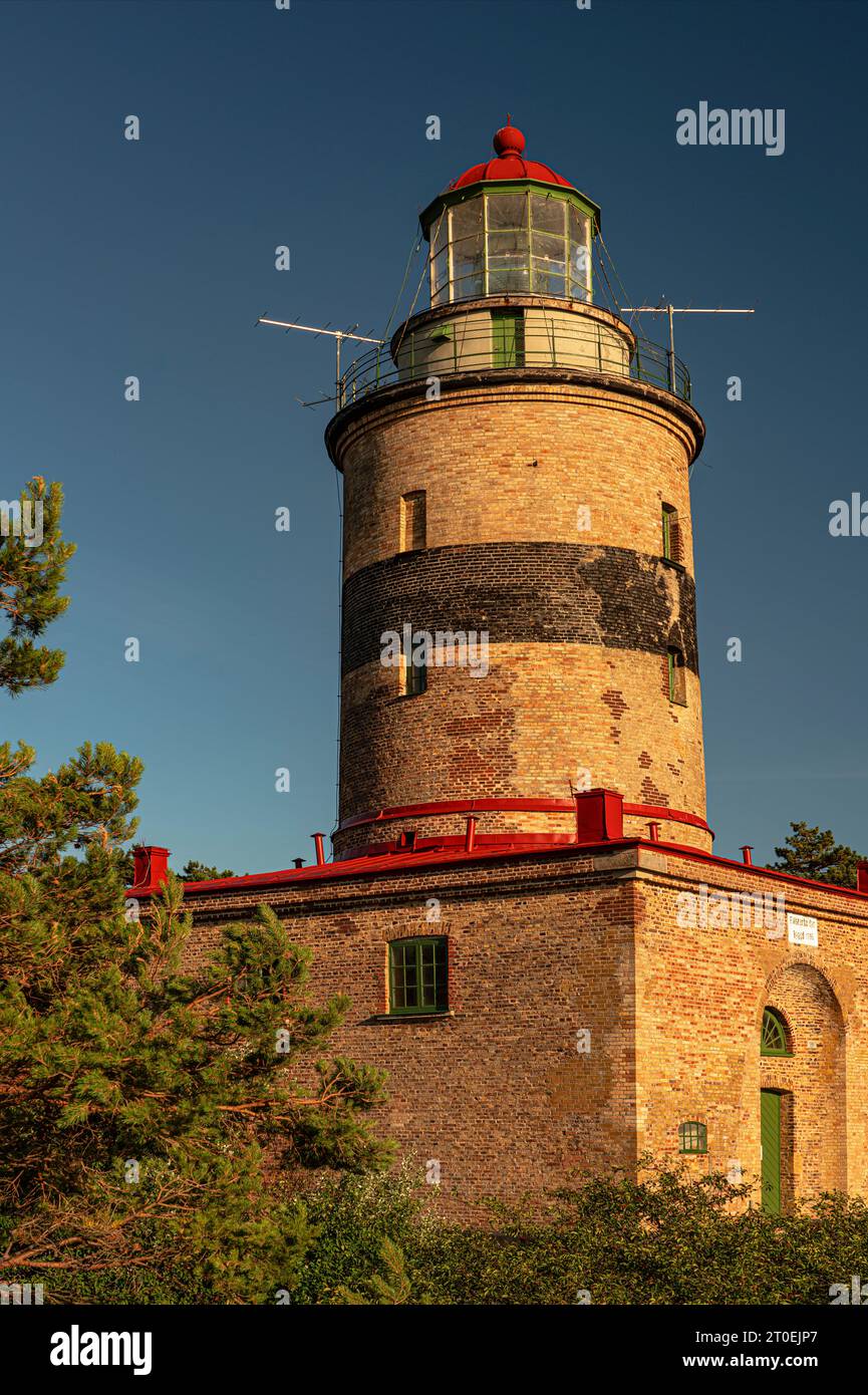 Falsterbo lighthouse, Skanör, Skane Baltic Sea, Sweden Stock Photo