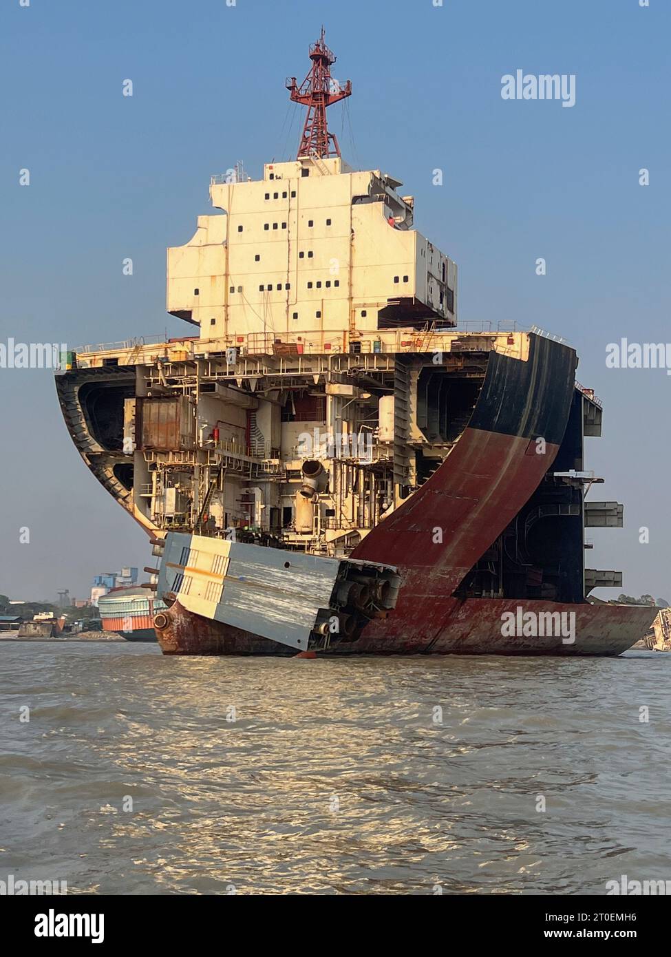A ship wrecking site in Chittagong Bangladesh Stock Photo