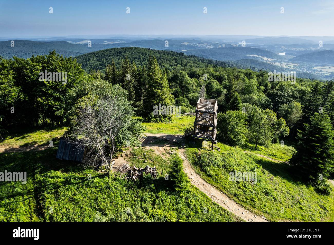 Europe, Poland, Podkarpackie Voivodeship, Bieszczady Mountains, Korbania Stock Photo