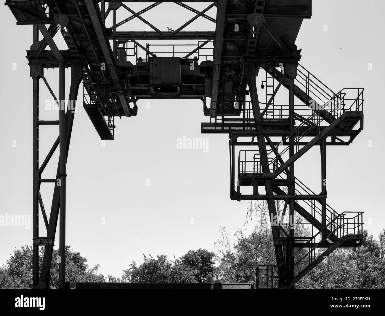 In the landscape park Duisburg North Stock Photo