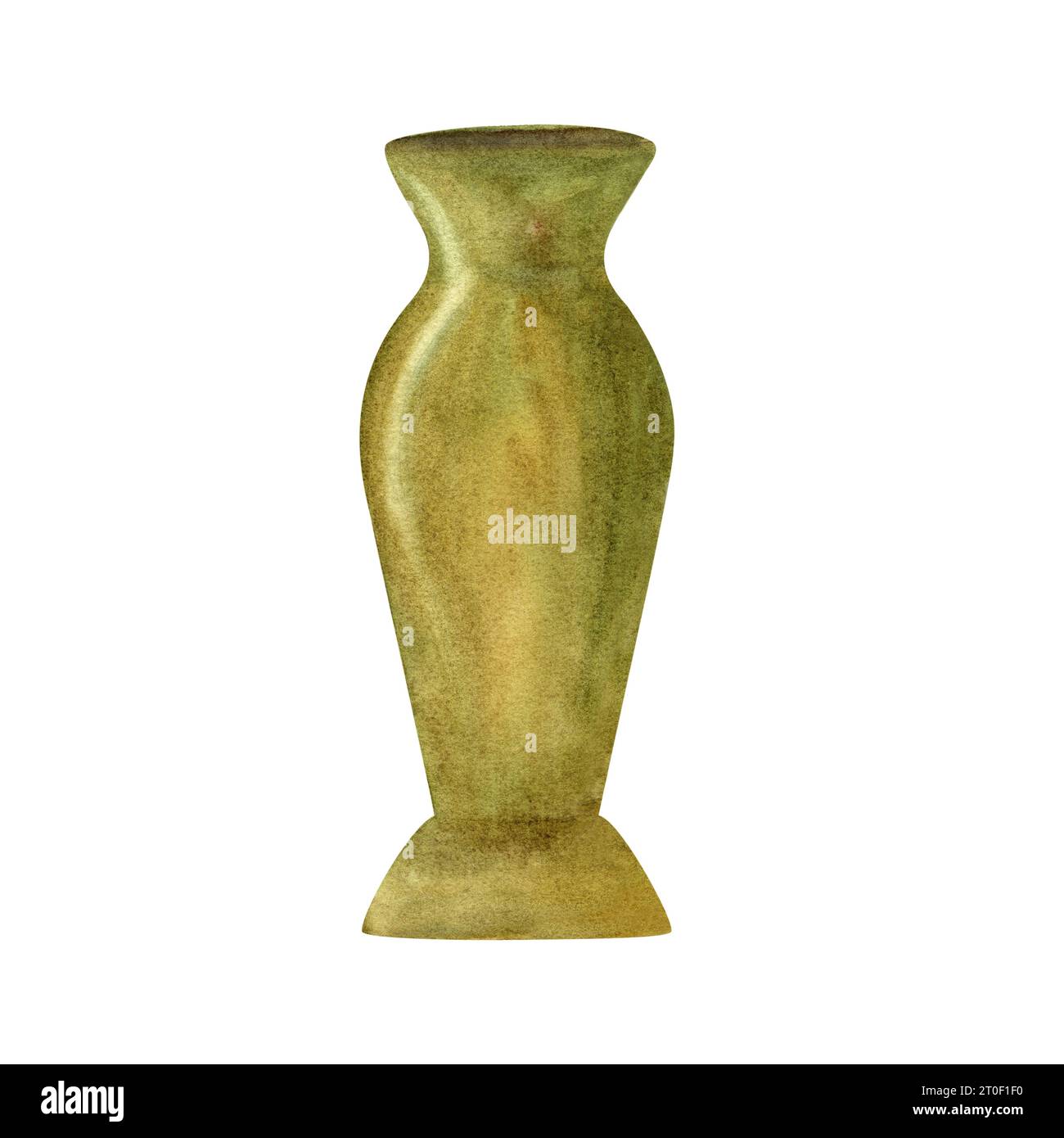Ceramic matte yellow vase for plants, flowers, floral bouquets. , Empty