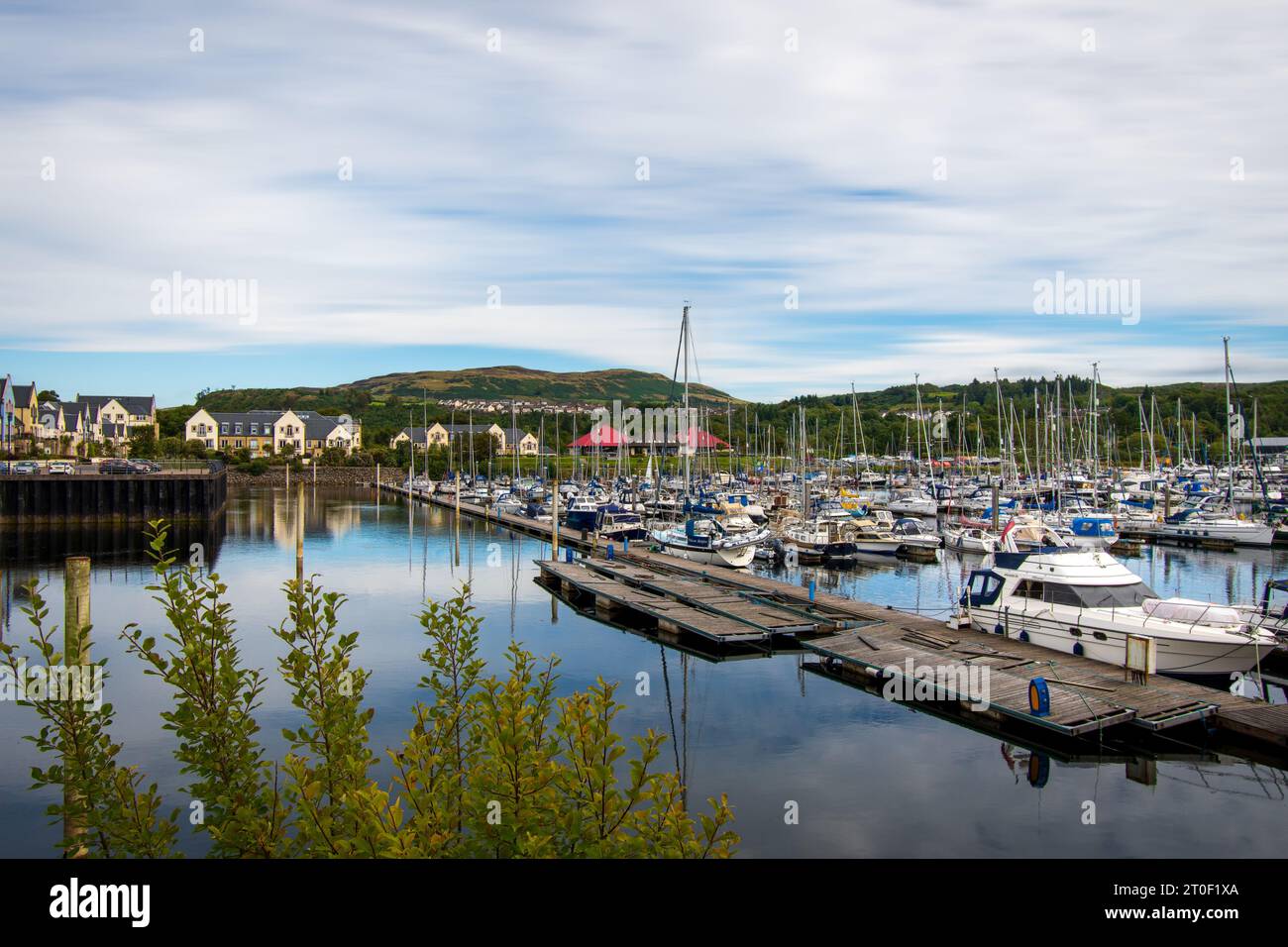 A peaceful Inverkip Marina, which nestles on the River Clyde, filled