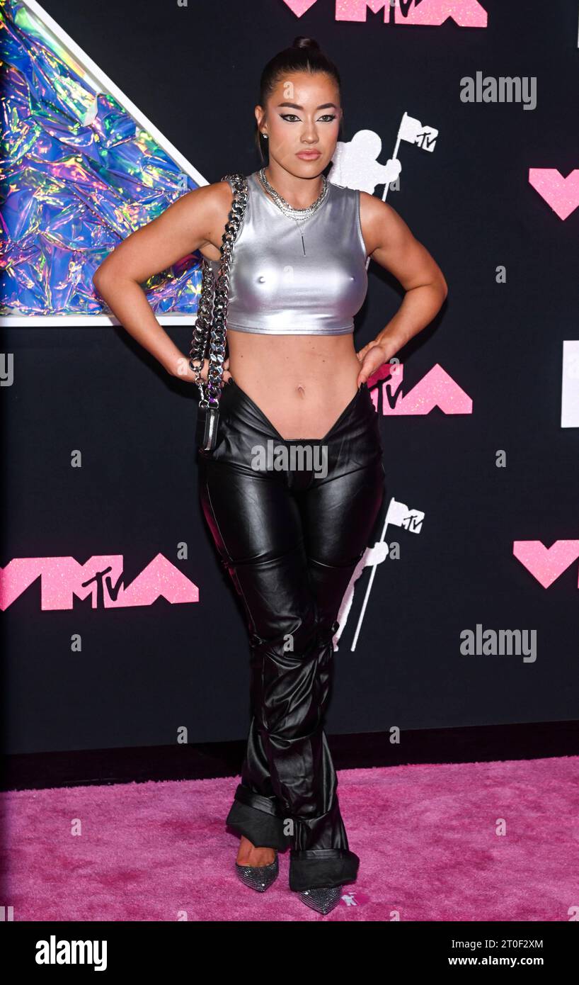 Steph Mi attends the 2023 Video Music Awards at Prudential Center in ...