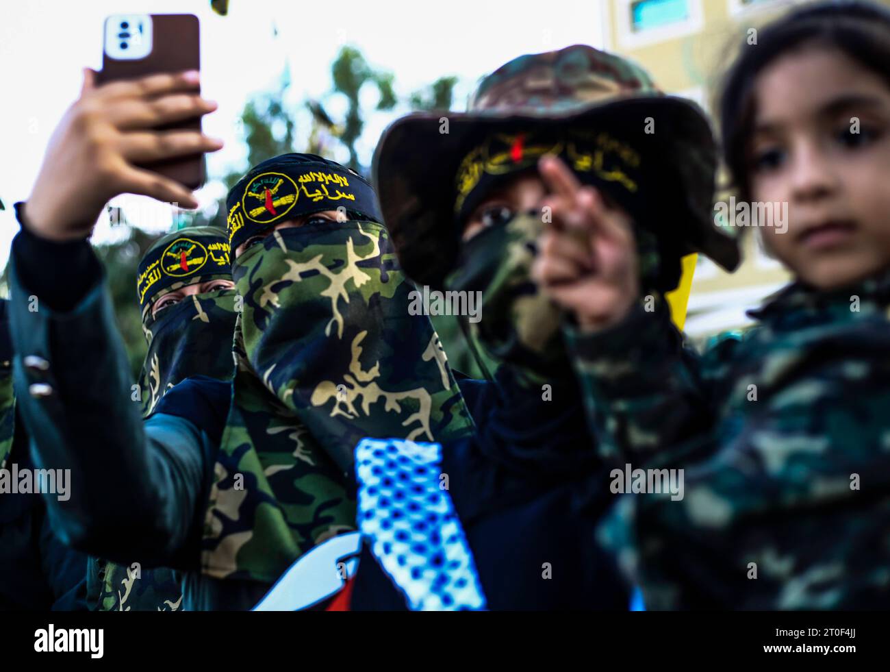 Al-Quds Brigades mark 36th foundation anniversary of PIJ movement Palestinian Islamic Jihad supporters participate in an anti-Israel rally marking the 36th anniversary of the movement s foundation in Gaza City, October 6, 2023. The Gaza Strip Palestine Copyright: xMahmoudxIssax 5T0A1728 Credit: Imago/Alamy Live News Stock Photo