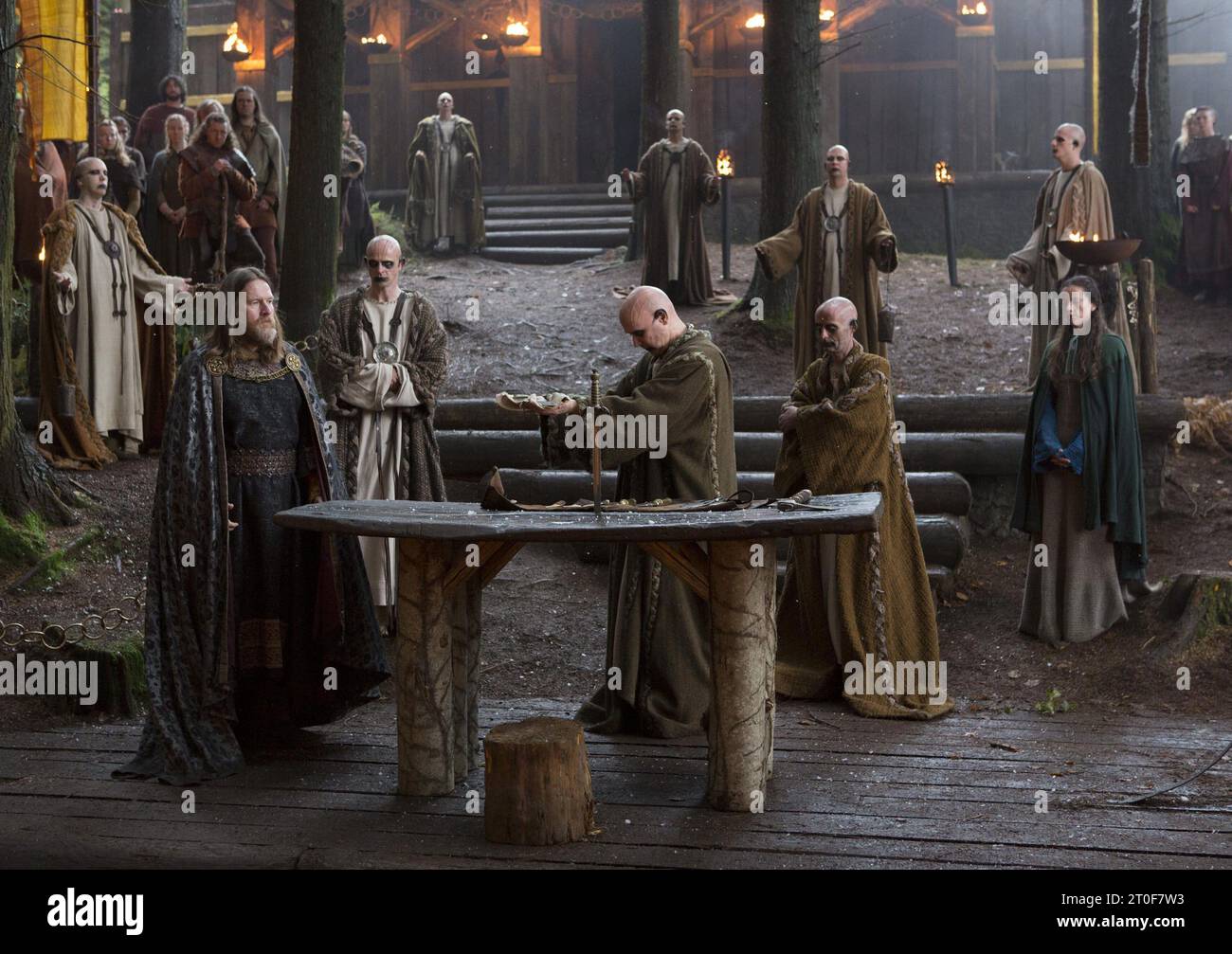 USA. Donal Logue in a scene from the ©History Channel series : Vikings  (2013). Plot: Vikings follows the adventures of Ragnar Lothbrok: the  greatest hero of his age. The series tells the, image size:1300x1007