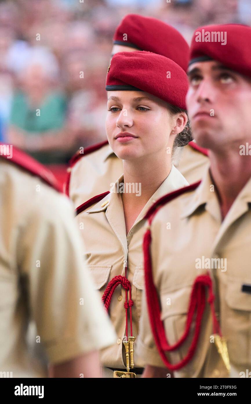 Zaragoza, Aragon, Spain. 6th Oct, 2023. Crown Princess Leonor attends