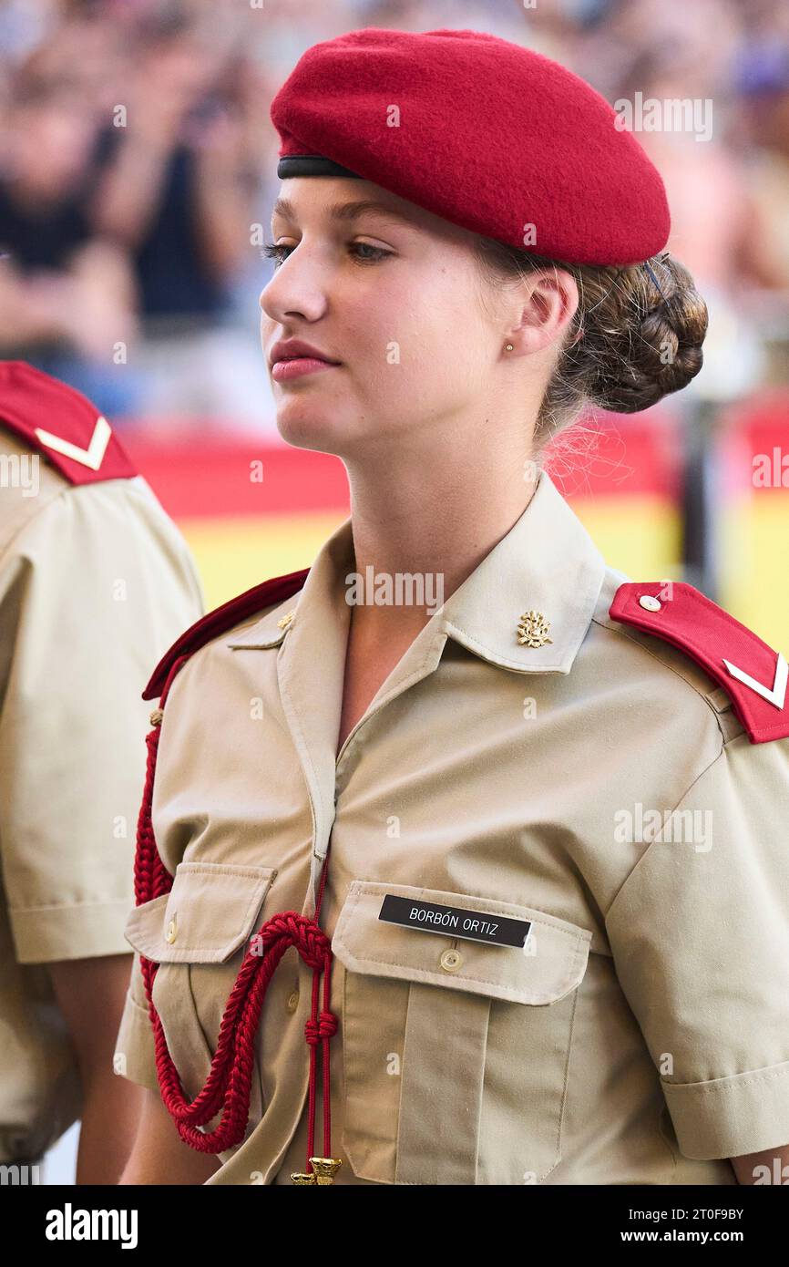 Zaragoza. Spain. 20231006, Crown Princess Leonor attends Floral